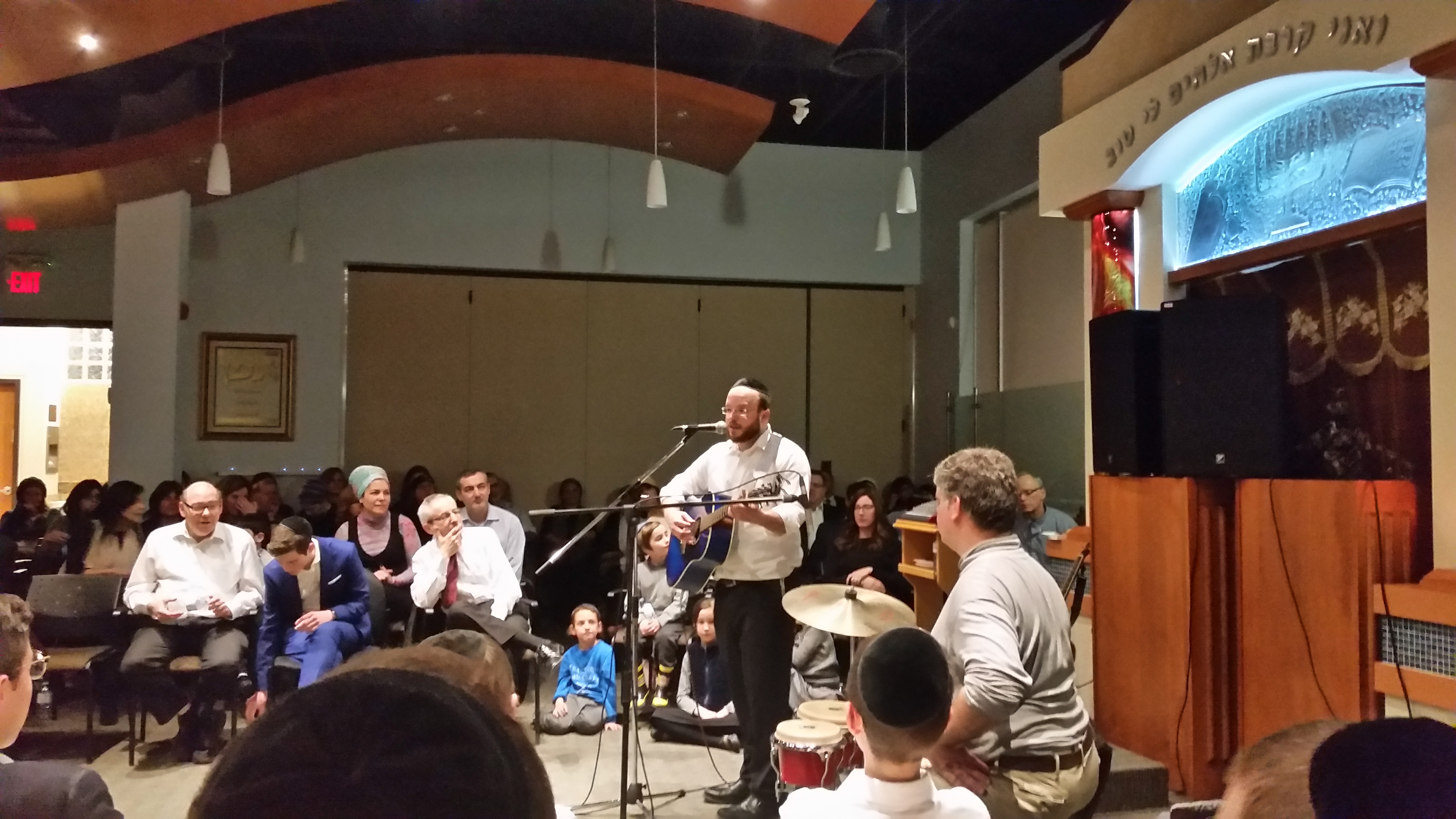 Westmount Shul members and guests gathered for an evening of music in the sanctuary